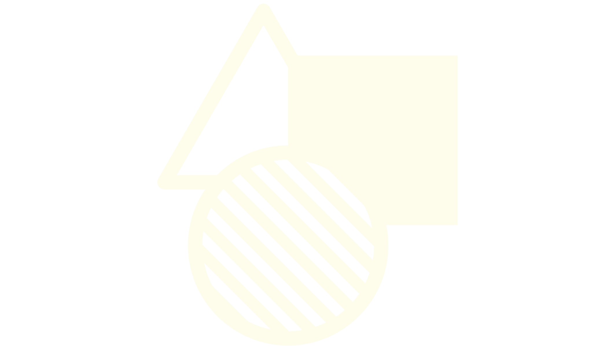 Illustrated graphic of am empty triangle, filled square, and lined circle.