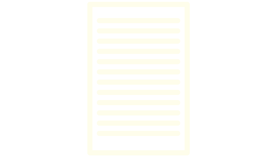 Illustrated graphic of a rectangle with horizontal lines across it.