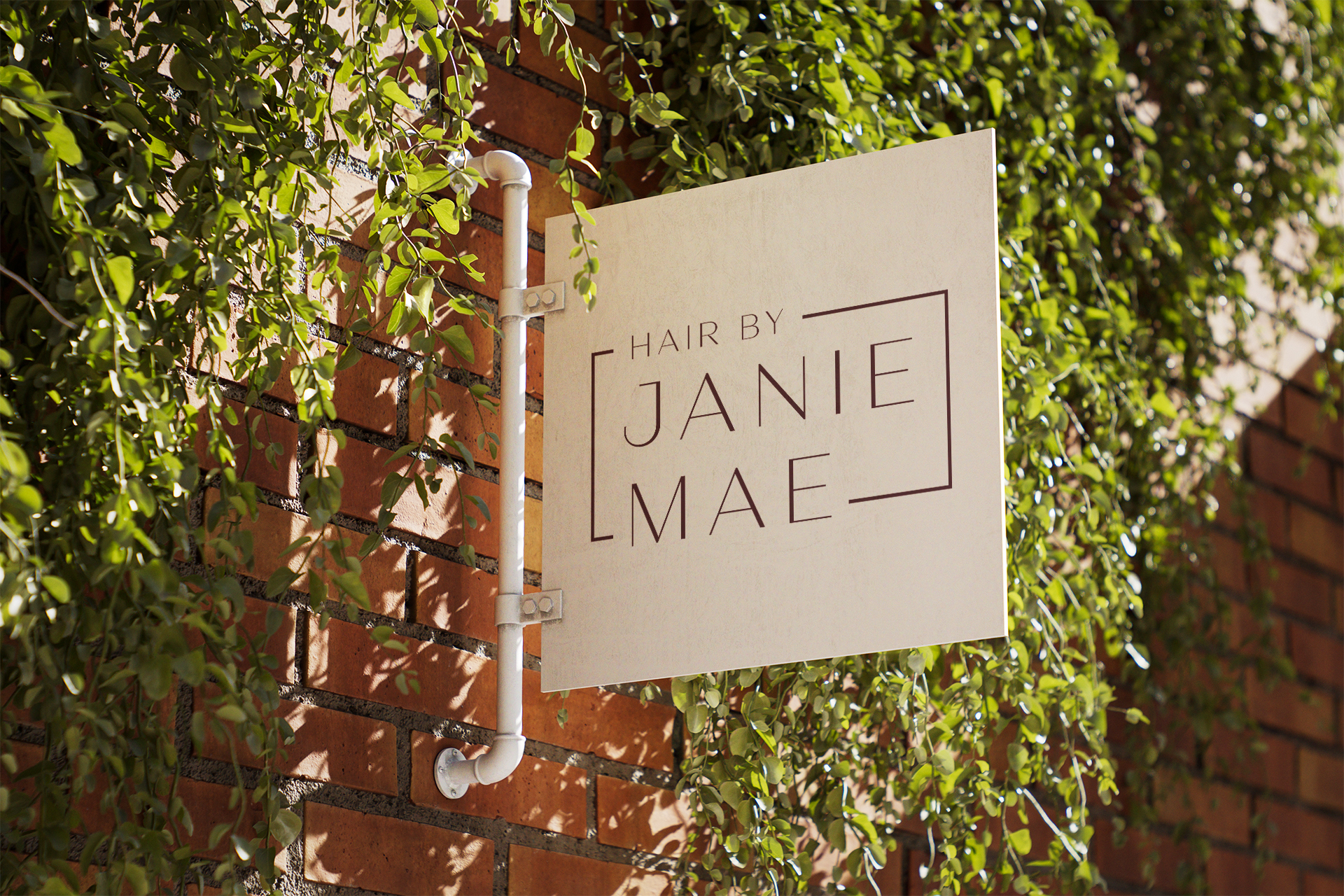Hair by Janie Mae Hanging Plant Sign