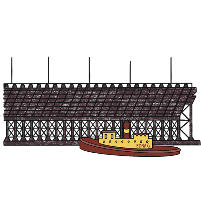 Ore Docks and Edna G